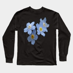 Forget Me Nots Remembrance Flowers Long Sleeve T-Shirt